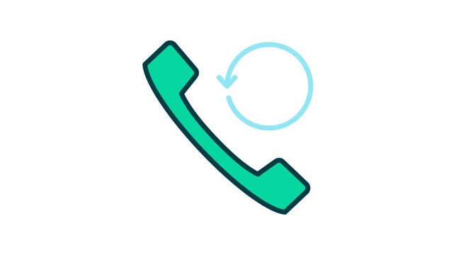 Animated of Re call. Suitable for web, apps, user interfaces. 4K resolution