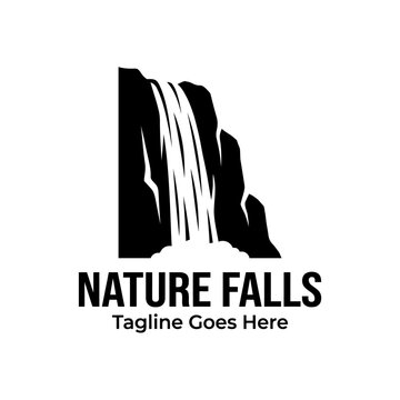 High-contrast nature icon for travel and outdoor adventure branding.