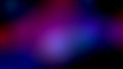 Deep blue and purple cosmic nebula with scattered stars digital art © MdShariful