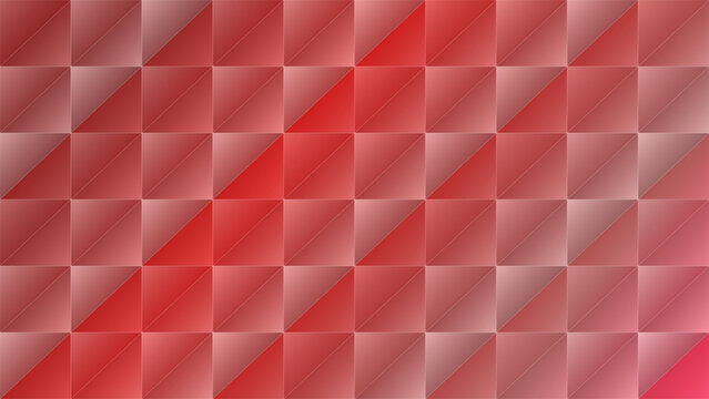 Geometric red triangle grid pattern for a modern architectural look