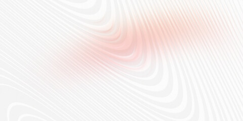 Soft flowing curves background with gentle pink light waves on clean white surface area. © Sakib