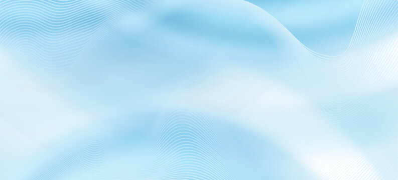 Abstract white and blue curved ray background with a futuristic hi technology lighting effect sparkle