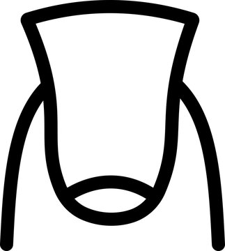 Black nail shape icon in outline and line style vector featuring square, oval, almond, coffin, stiletto, round and manicure salon designs isolated on transparent background