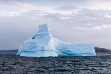 Natural scenery of sea icebergs in the South Georgia Islands of the Atlantic Ocean © Chenxiaoyang