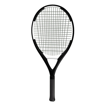 tennis racket, transparent background, 3d render