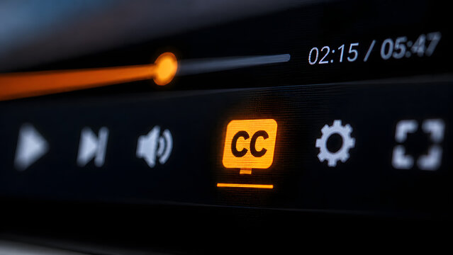 Online Video Player With Active Closed Captions