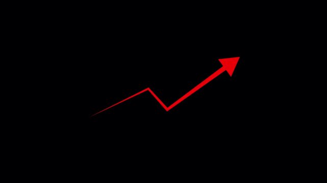 Upward Zigzag Arrow Icon Set | Growth Trend Arrow Vector
