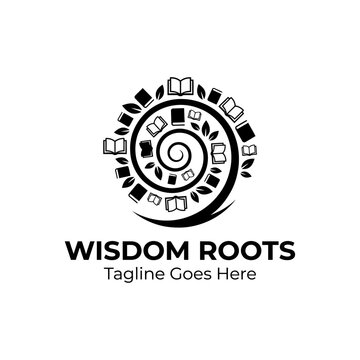 Creative wisdom and learning icon for schools or libraries.