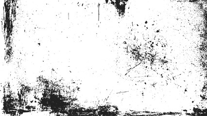Obraz premium Vintage Urban Halftone Texture with Distressed Grunge Effect, Monochrome Noise and Rough Overlay.