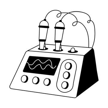 A sketchy illustration showing pcr machine