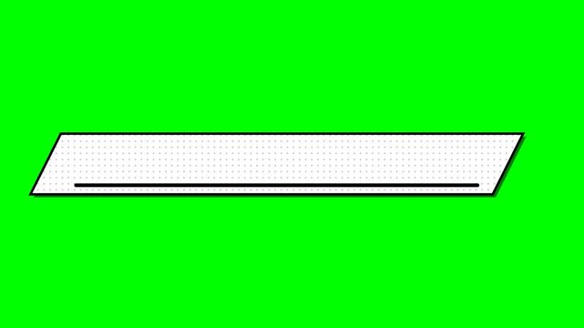 Minimalist White Lower Third Banner Animation Green Screen