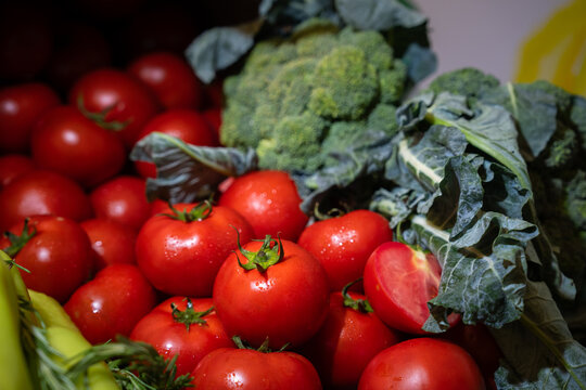 Assorted fresh vegetables displayed on a clean surface, showcasing vibrant colors, natural nutrition, and healthy ingredients used for balanced cooking and wholesome meals.