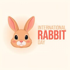 Obraz premium Celebrate International Rabbit Day by promoting rabbit welfare animal care wildlife conservation kindness and appreciation for adorable rabbits around the world