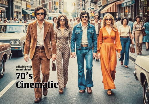 70's Cinematic Photo Effect