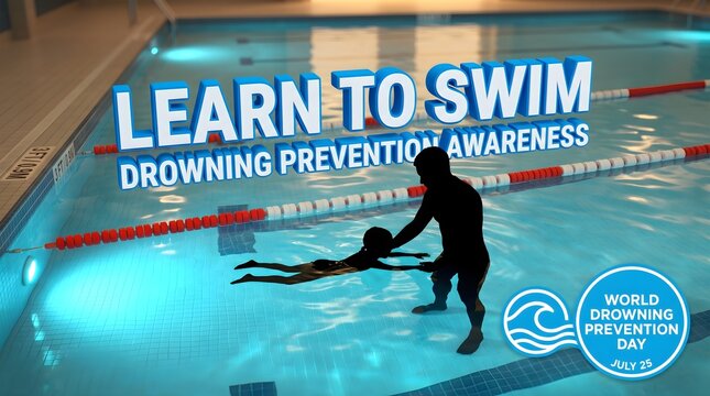 Learn to swim, drowning prevention awareness, World Drowning Prevention Day, pool safety