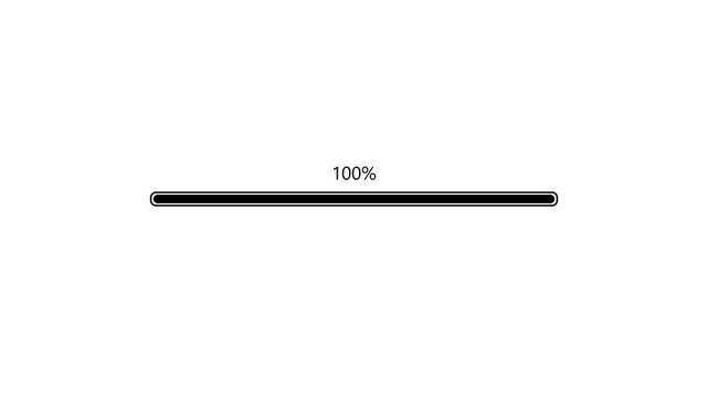 progress loading bars collection. Digital download progress or status bars of the digital interface head-up display, motion graphic of loading bar concept. 4k video