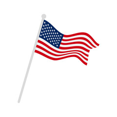 Obraz premium America Usa Flag Illustration