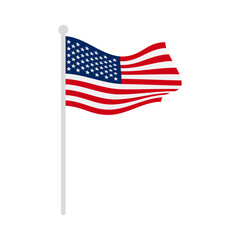 Fototapeta premium America Usa Flag Illustration
