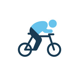 Obraz premium Cyclist icon