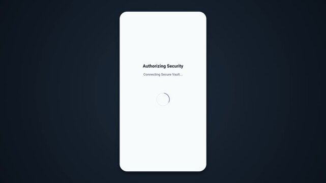 Animated of Mobile Wallet Interface and Auth