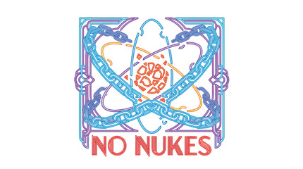 Obraz premium No Nukes Protest Sign