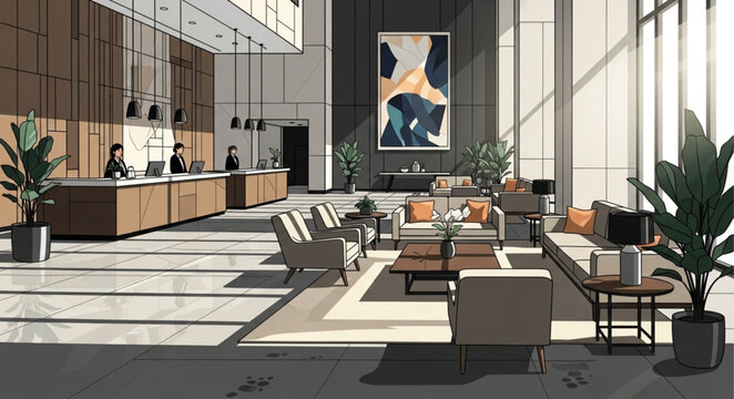modern dining room