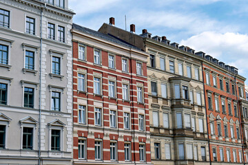 Fototapeta premium Beautiful historical apartment building facades in a classic European city street