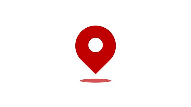 Minimalist UI Location Pin Map Pointer Navigation Animation Element