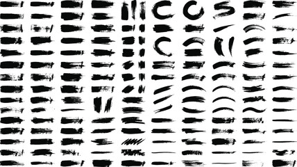 Custom blinds with your photo Big collection of black grunge brush strokes and ink textures. Hand drawn artistic paint marks and dry calligraphy lines for branding, graphic design, social media backgrounds