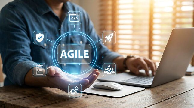 Agile software development methodology and scrum project management process