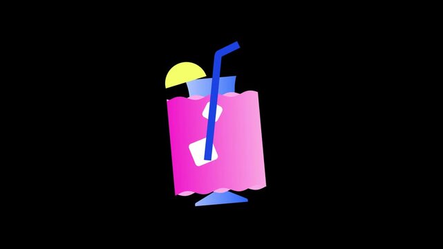 cocktail, drink, beverage, summer, vacation, holiday, refreshment, juice, mocktail, bar, party, club, alcohol, fresh, ice cube, lemon slice, straw, glass, tropical, beach, resort, travel, relax, leisu