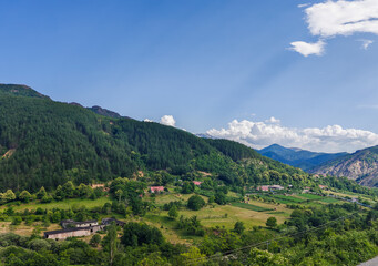 Fototapeta premium Picturesque Mountain Village in Northern Albania