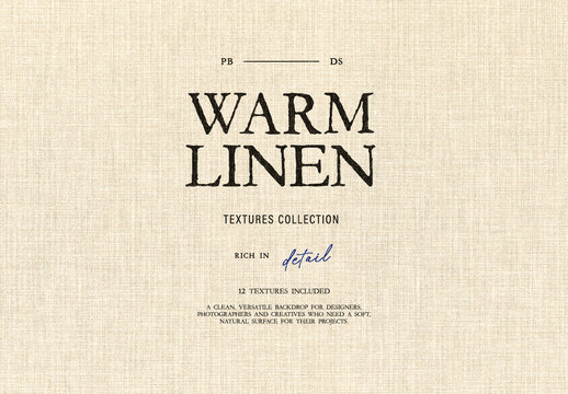 Warm Linen Textures For Design And Branding