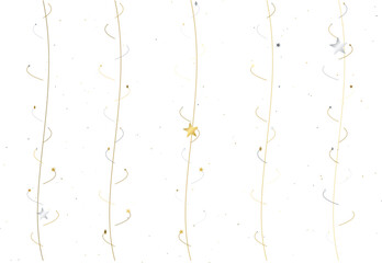 Obraz premium Delicate golden vines with tiny stars ascending against a soft speckled background
