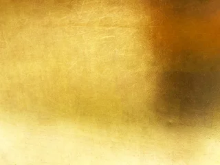 Gold metal background or texture  and gradients shadow horizontal shape, copy space (High resolution), real photo © phatthanit