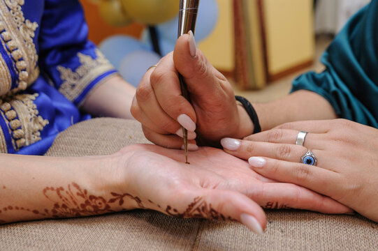 decorazione marocchine delle mani ,tatuaggi