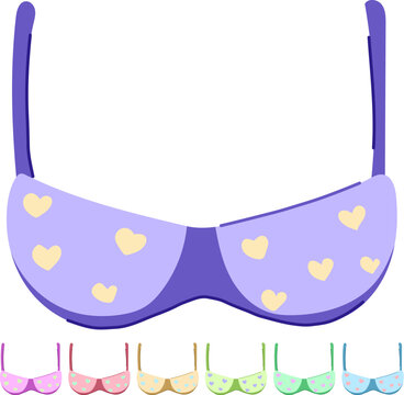 racerback bra modern cartoon. balconette maternity, sports minimizer, convertible padded racerback bra modern sign vector