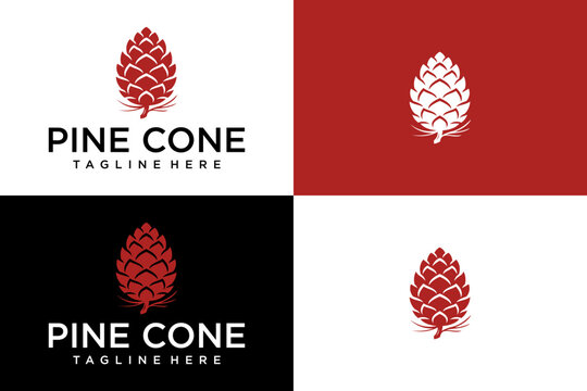 Modern Pine Cone Symbol for Corporate Branding