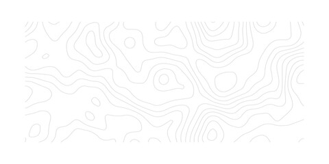  Clean White Paper Layer Background with Abstract Topographic Curves and Seamless Contour Map Illustration  © ALAMA
