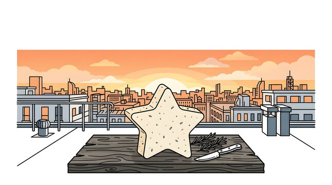 Christmas Cheese Star Icon