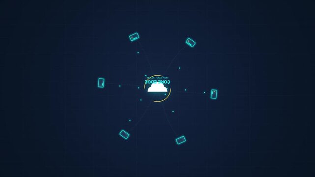 Digital cloud computing network connecting multiple mobile devices