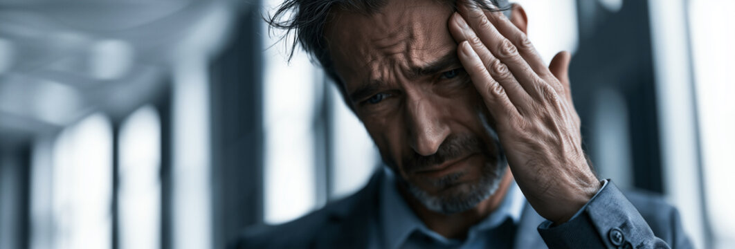 businessman giving up in office, defeated businessman showing surrender, exhausted businessman facing failure