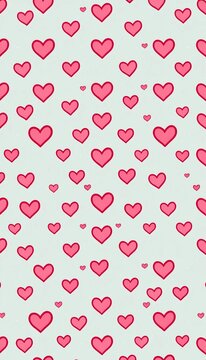 tiny cute hearts background seamless repeat vector pattern for valentine s day, cute, delicate