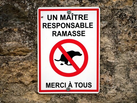 Panneau d&eacute;pot interdit