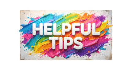Most Popular rainbow paint brush stroke poster with white 3D lettering