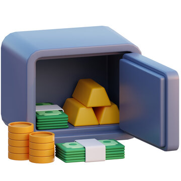 Safe Vault 3D Icon