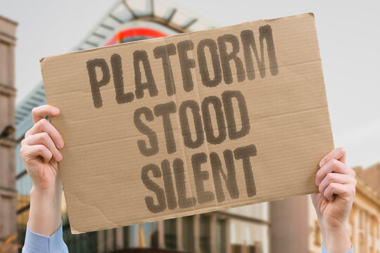 "Platform Stood Silent" The station area grew completely quiet. PLATFORM.QUIET.STILL.LONELY.EMPTY.