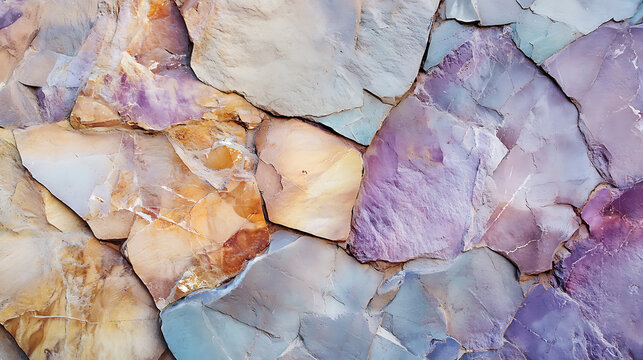 Colorful raw gemstone texture with vibrant mineral crystals.