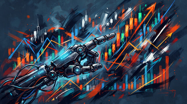 AI Stock Trading and Financial Automation Background