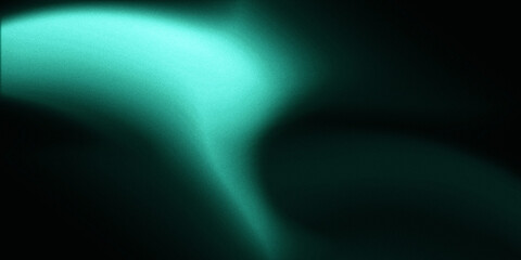 Fototapeta premium Abstract background, with soft flowing, waves in bright, cyan and black, gradient, smooth texture, with gentle light, diffusion effect